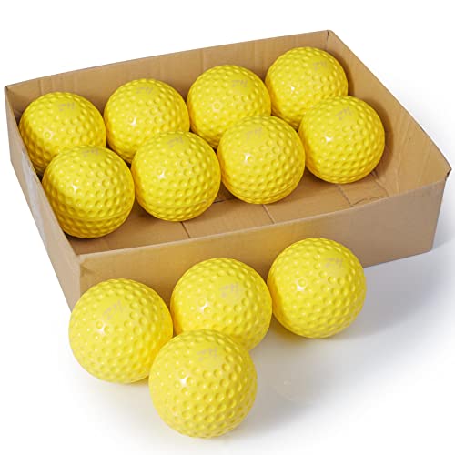 Furlihong 12-Inch Sting-Free Dimpled Training Softballs for 6902BHA Toss Machine, 6.57 oz/pcs, by The Dozen - Image 1