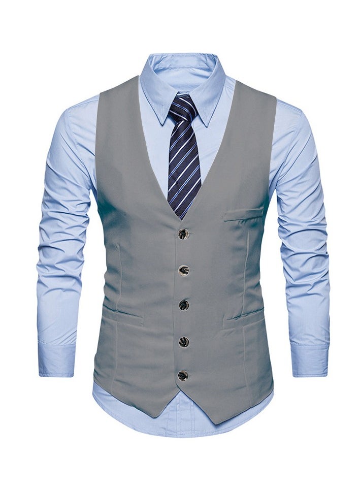 KUYING New Fashionable Personalized Printed Men's Suit Vest  - Image 1