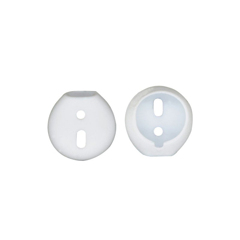 Silicone Earphone Tips: White Ultra-thin Soft Silicone For All-day Comfort - Precision Holes For Perfect Fit Superior Sound Quality, L/R Marked Charging Case Compatible Earbud Tips For Workout Exercis - Image 1