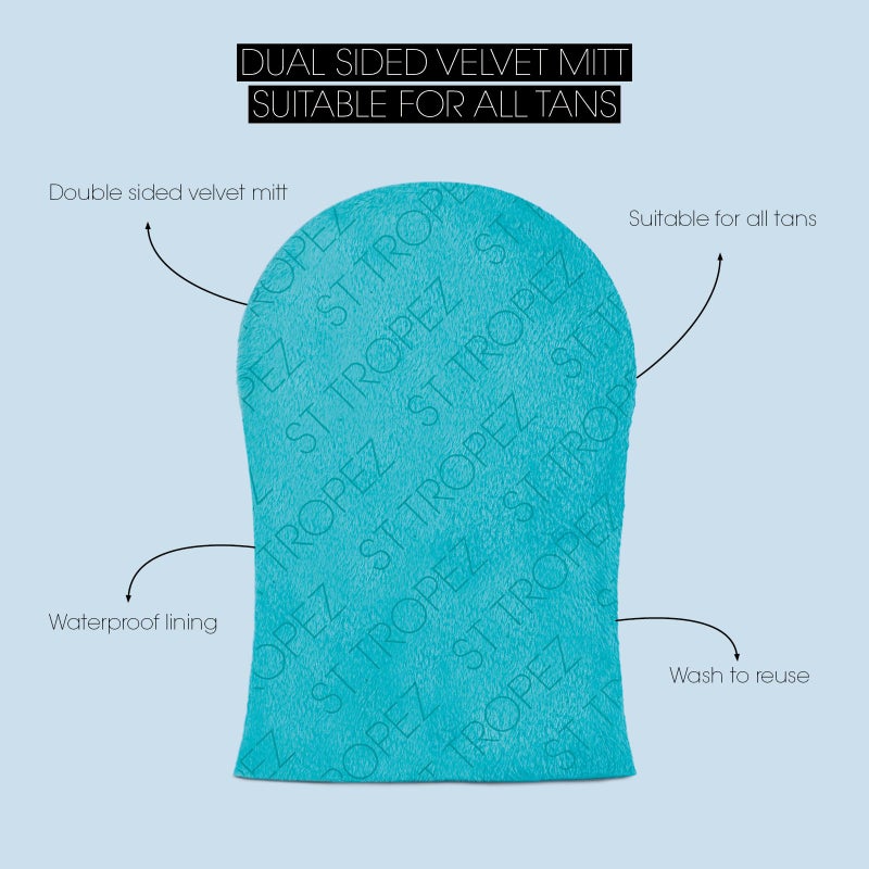 St.Tropez Double-Sided, Waterproof, Velvet Self Tan Applicator Mitt, 1 ct - Image 2