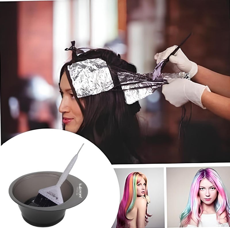 HECTOR Professional Hair Dye Bowl & Brush Kit | Anti-Slip Handle Applicator Brush | Salon & Home Use for Hair Coloring, Tinting & Bleaching - Image 5