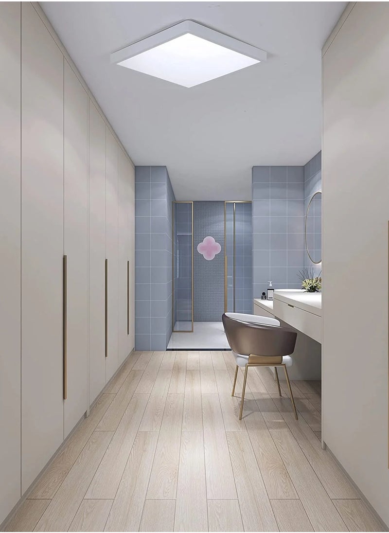 Goeco LED Ceiling Light Modern Ultra Slim Ceiling Light Square 30cm , Waterproof IP45 24W white light  - Image 4