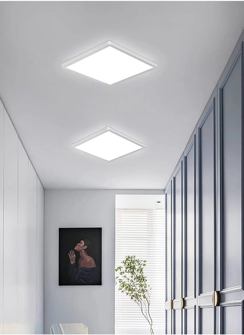 Goeco LED Ceiling Light Modern Ultra Slim Ceiling Light Square 30cm , Waterproof IP45 24W white light  - Image 5