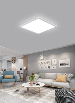 جو إيكو  ضوء السقف LED الحديث الترا سليم ضوء السقف مربع 30 سم، مقاوم للماء IP45 24W الضوء الأبيض  - Image 2