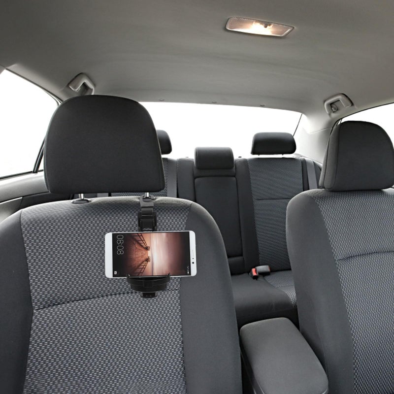 Black Car Backseat Cup Holder Headrest Hook Portable Automotive Drink Bottle Holder - Image 5