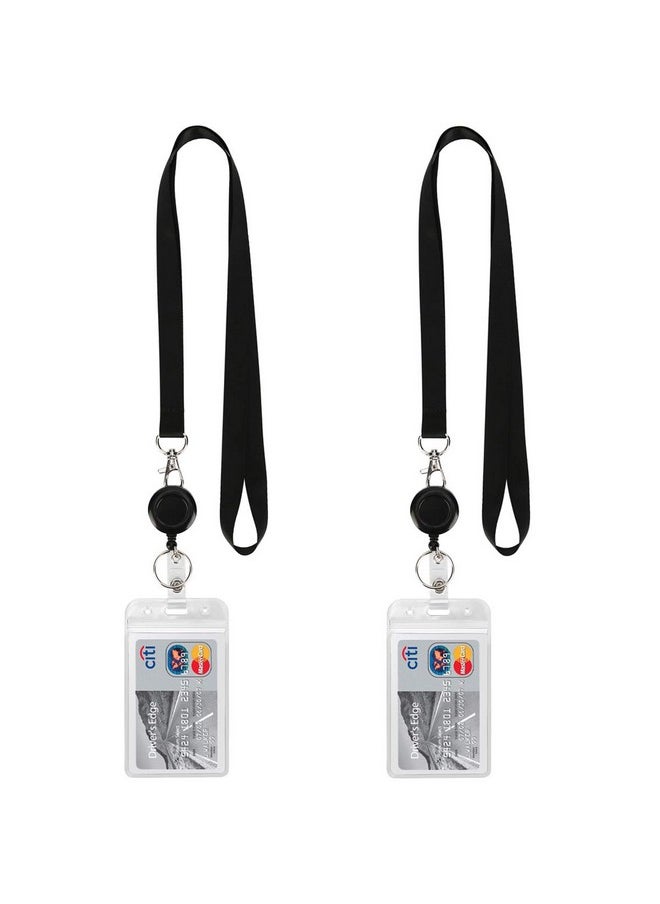 Lanyard Black Retractable Badge Reel With Badge Reel Clip For Id Card Badges Holders Vertical Punched Zipper Waterproof 2 Pack - pzsku/ZA400B82EA85AADF7F809Z/45/_/1735214590/5e9874a5-1ddc-4e40-9c2d-8e1366dab61f