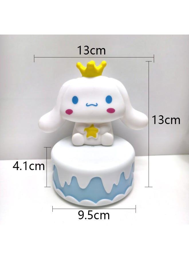 Cream Cake Box Bottom Vinyl Hollow Sanrio Night Light Children's Handmade DIY Luminous Toy Bedroom Lamp-Color:Yugui Dog - Image 3