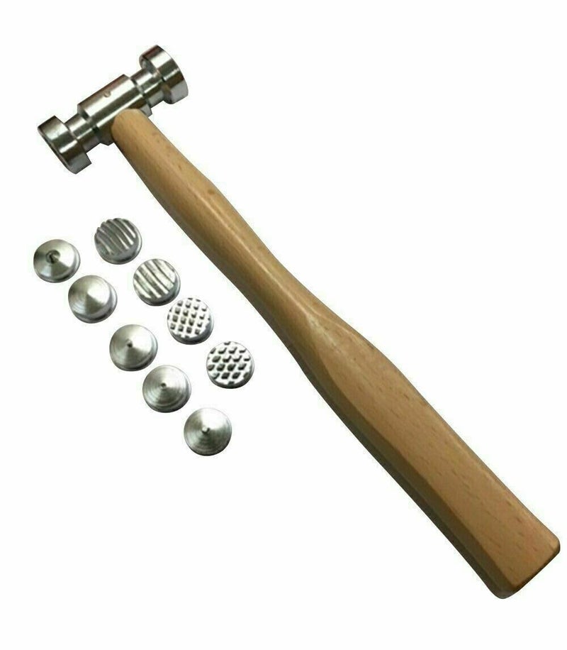 Interchangeable Faces Texturing Metal Forming Jewelry Hammer  - Image 1
