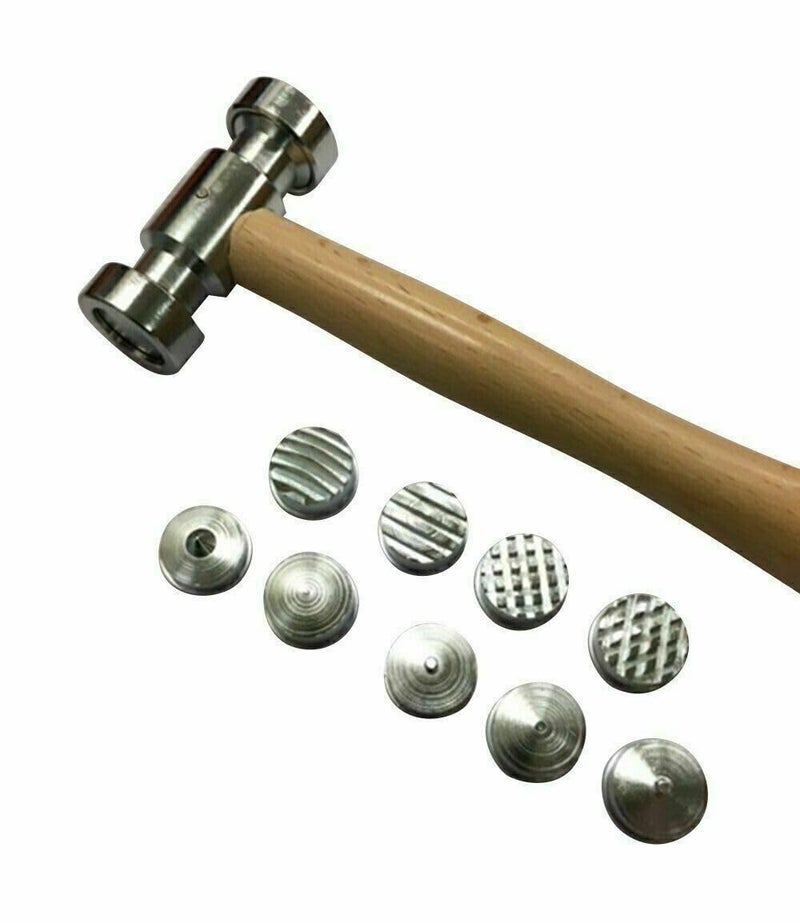 Interchangeable Faces Texturing Metal Forming Jewelry Hammer  - Image 3