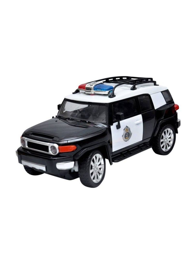Toy Box Portable Lightweight Non Toxic Toyotya FJ cruiser Rc Saudi police Remote Control Model Car Toy  - Image 1