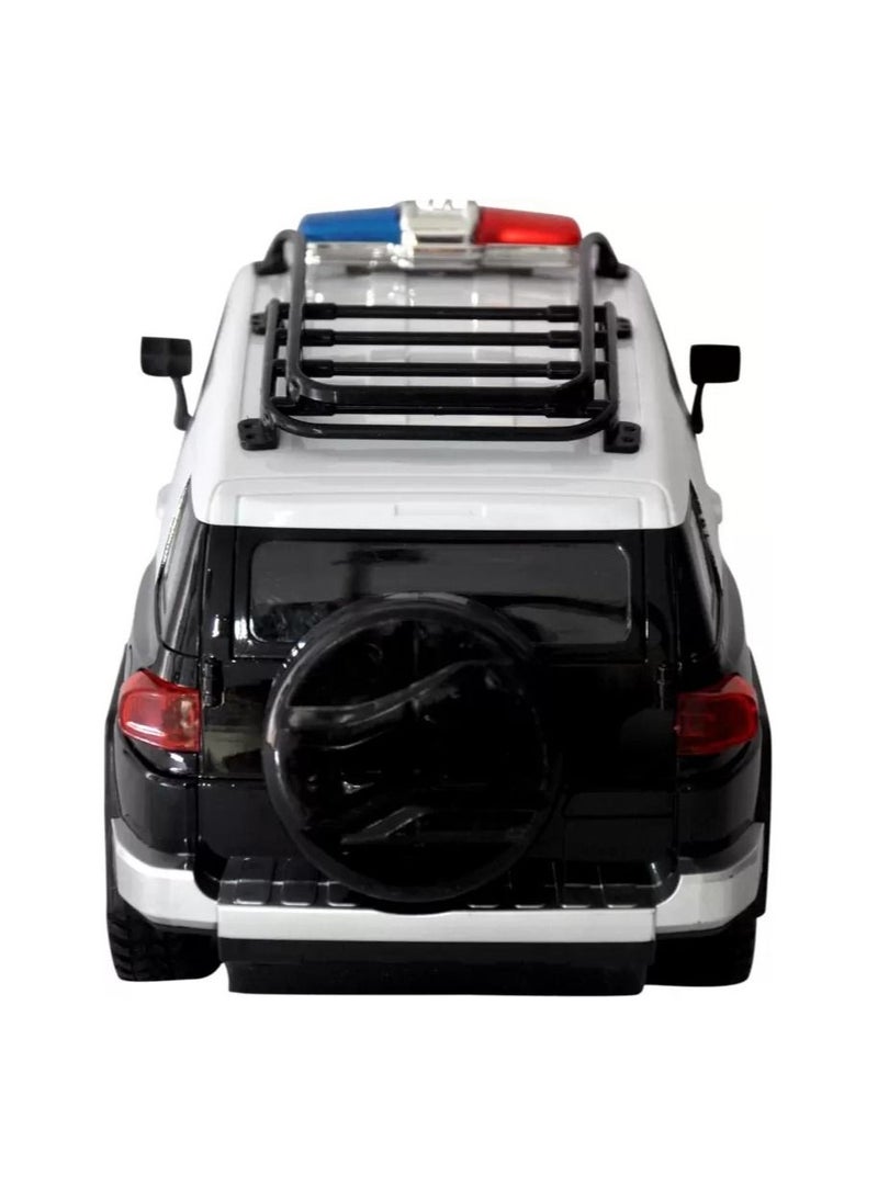 Toy Box Portable Lightweight Non Toxic Toyotya FJ cruiser Rc Saudi police Remote Control Model Car Toy  - Image 3