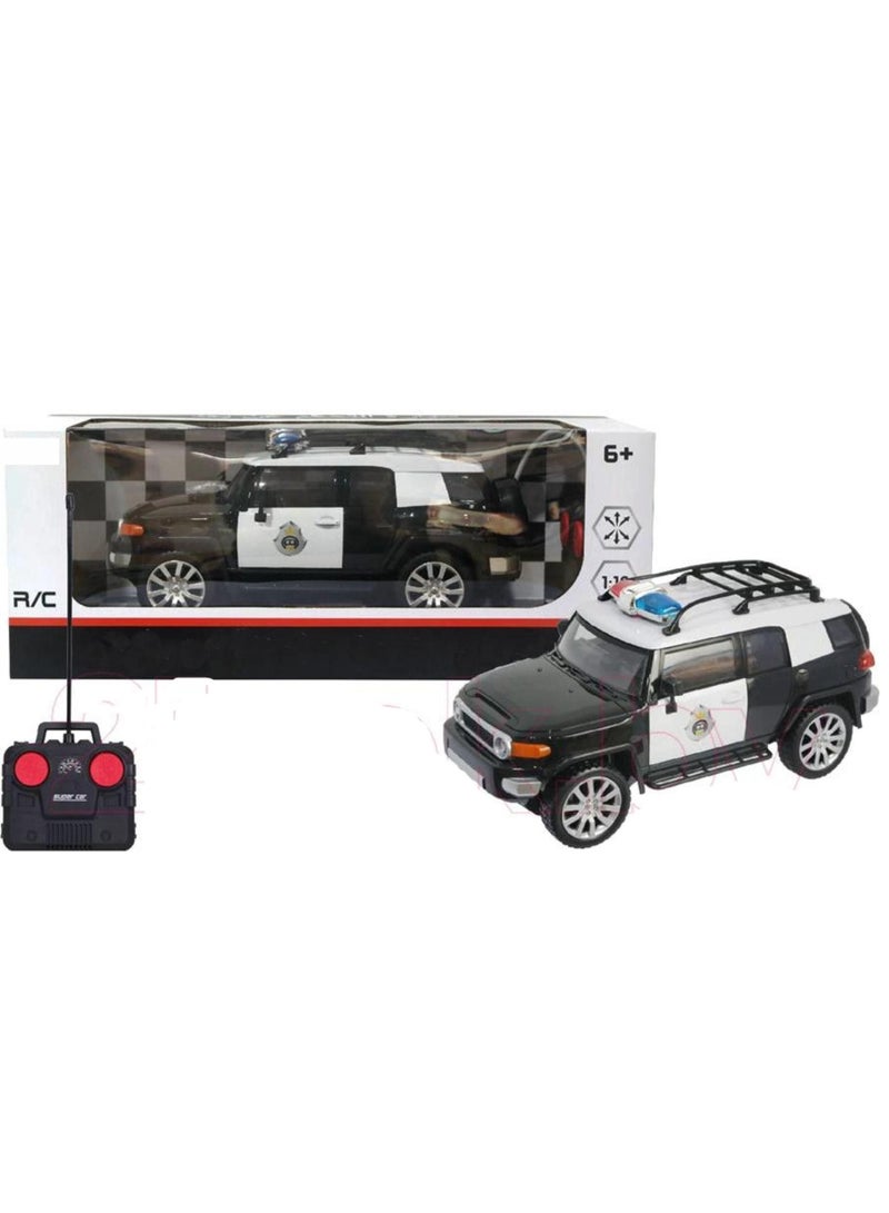 Toy Box Portable Lightweight Non Toxic Toyotya FJ cruiser Rc Saudi police Remote Control Model Car Toy  - Image 4