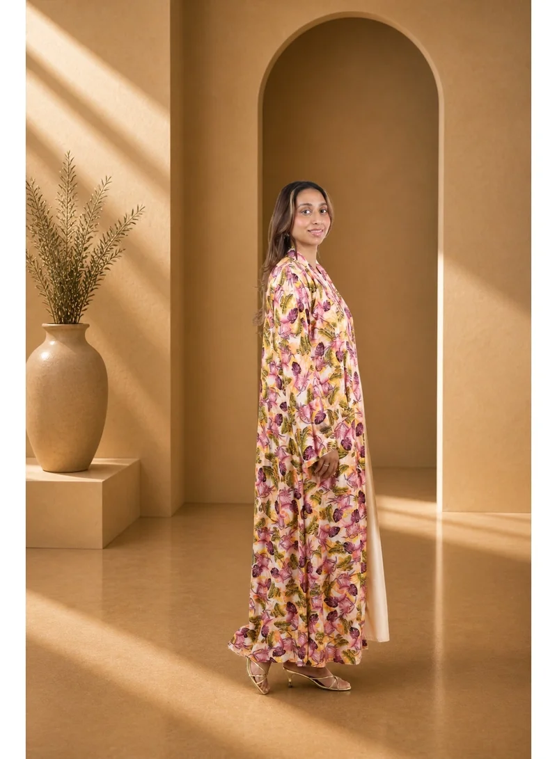 JAMEELA  Tropical Oasis Floral Abaya for Women | Best Price UAE