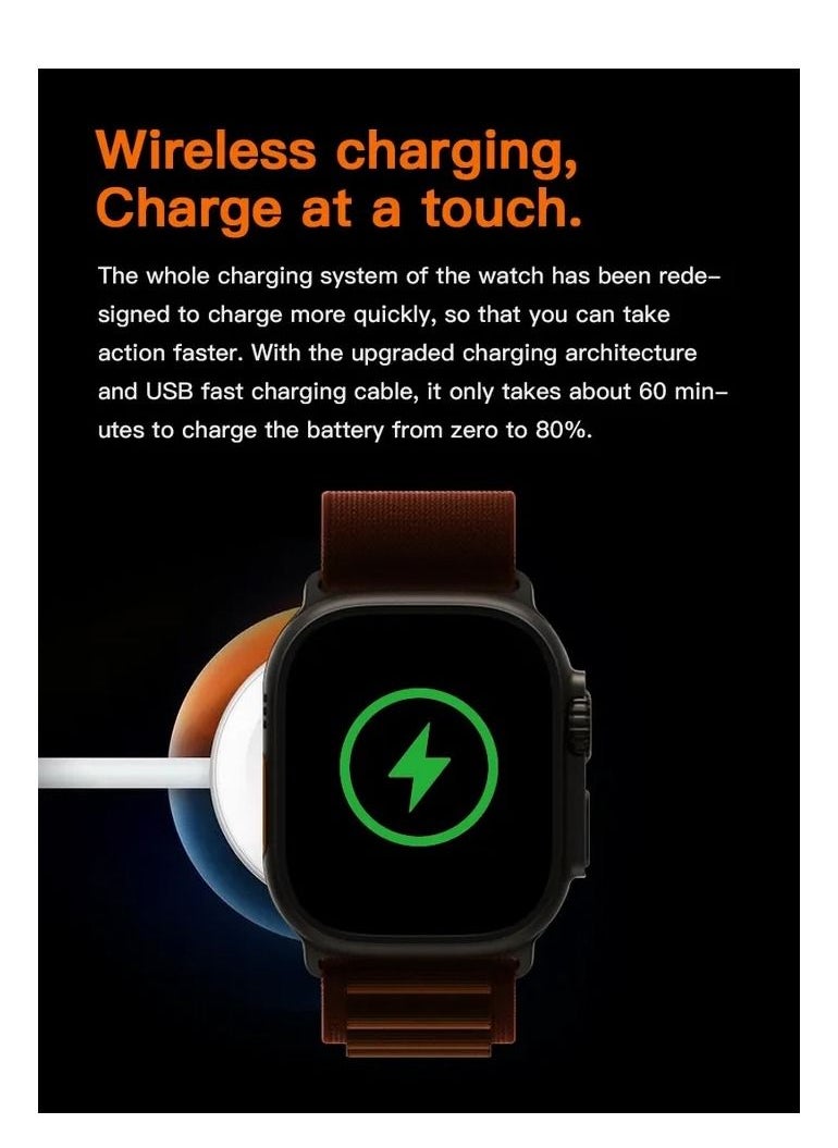 AROAQ - T900 Ultra Wireless Charging Smart Watch - Image 1