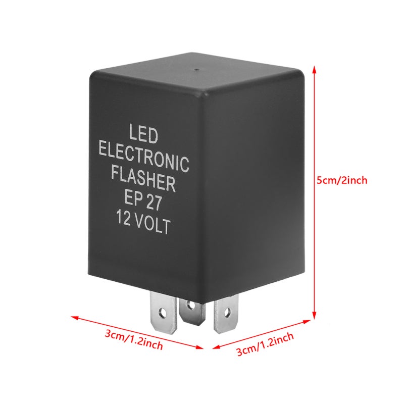 12V 5-Pin Flasher Relay: Waterproof Dustproof Plug And Play - Hyper Flash Fix Turn Signal Relay for LED Or Normal Turn Signal Lights - Image 5