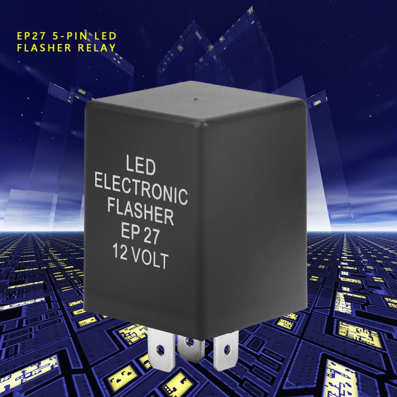 12V 5-Pin Flasher Relay: Waterproof Dustproof Plug And Play - Hyper Flash Fix Turn Signal Relay for LED Or Normal Turn Signal Lights - Image 4