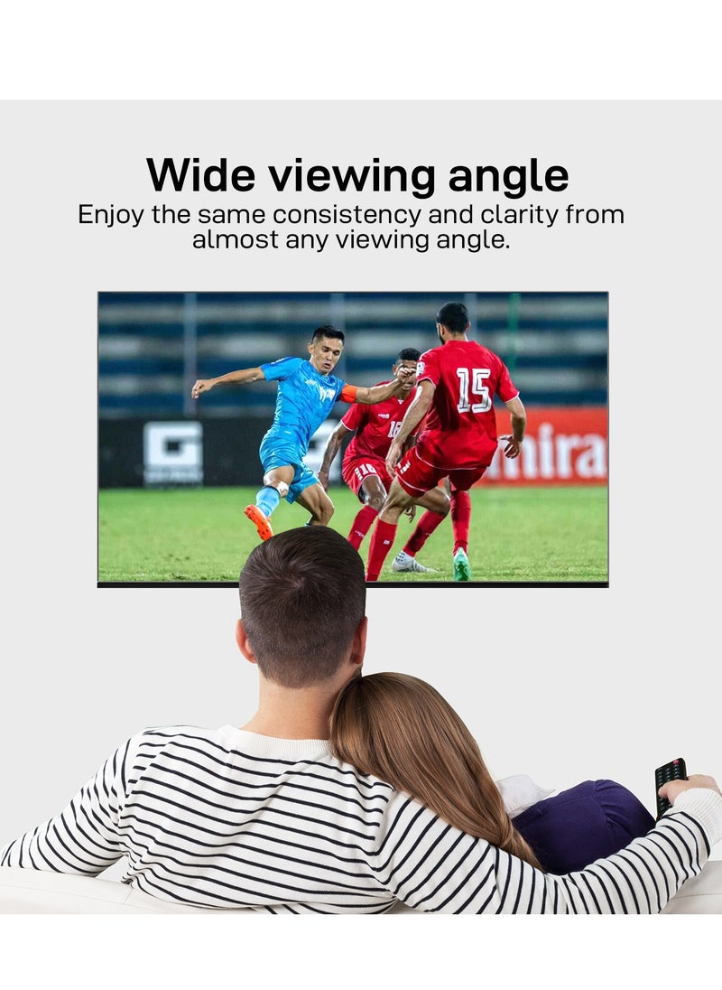 GEEPAS - Geepas 65'' 4K UHD, Google, Smart HDMI LED TV With Bluetooth, 2 USB, 4 HDMI Connectivity, WIFI, Screen Sharing, Wall Mount Bracket, Remote Control, 16:9 Aspect Ratio, Wide Color Enhancer, WIFI - Image 1