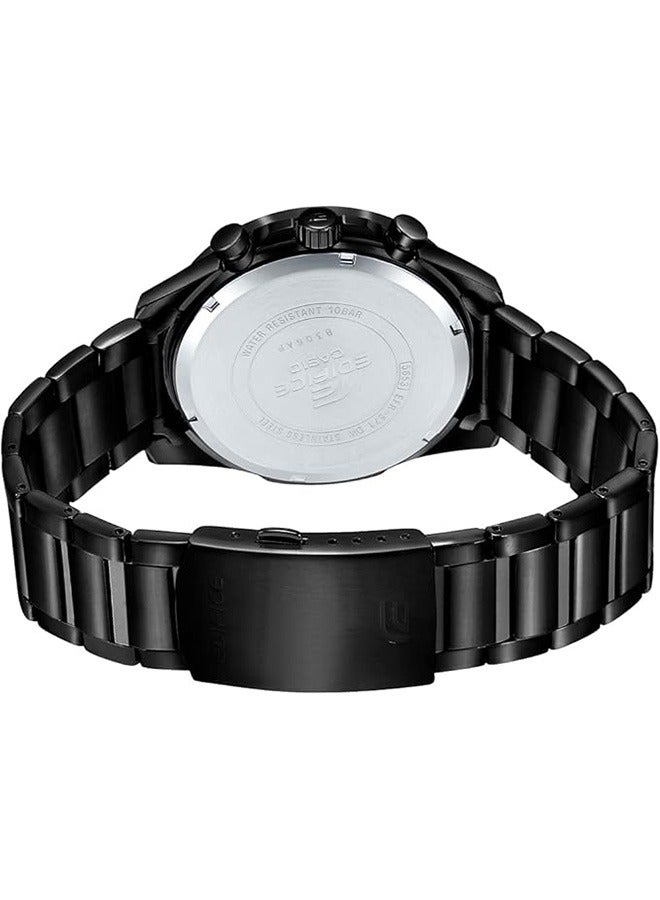 CASIO Men's stainless steel chronograph watch EFR-571MDC-1AVUDF - Image 3