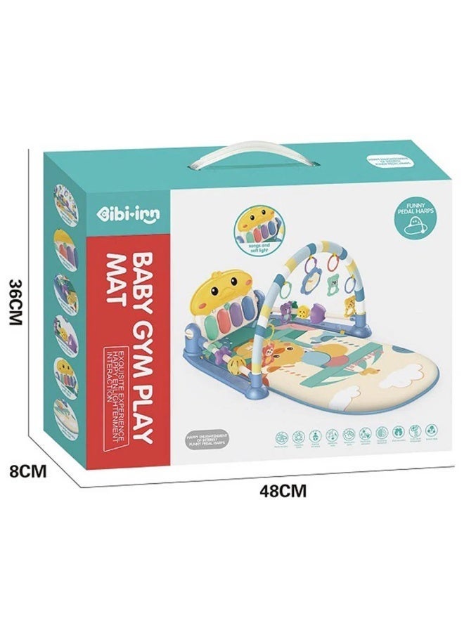 Bibi-inn Baby Gym Play Mat with Funny Pedal Piano and Hanging Toys - Image 4