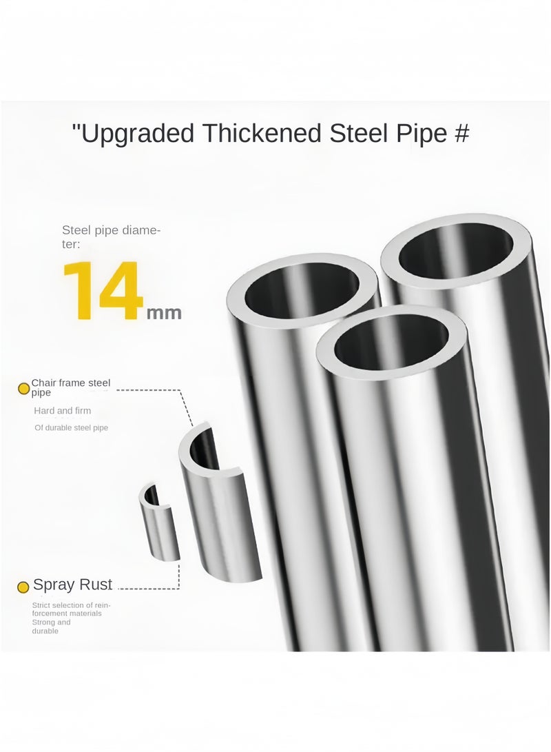 جيجيرو كرسي محمول قابل للطي من قطعتين، كرسي صغير محمول للبالغين، صيد السمك، المشي لمسافات طويلة، البستنة والشاطئ مع حقيبة حمل، يتحمل حتى 120 كجم، لون أسود - Image 5