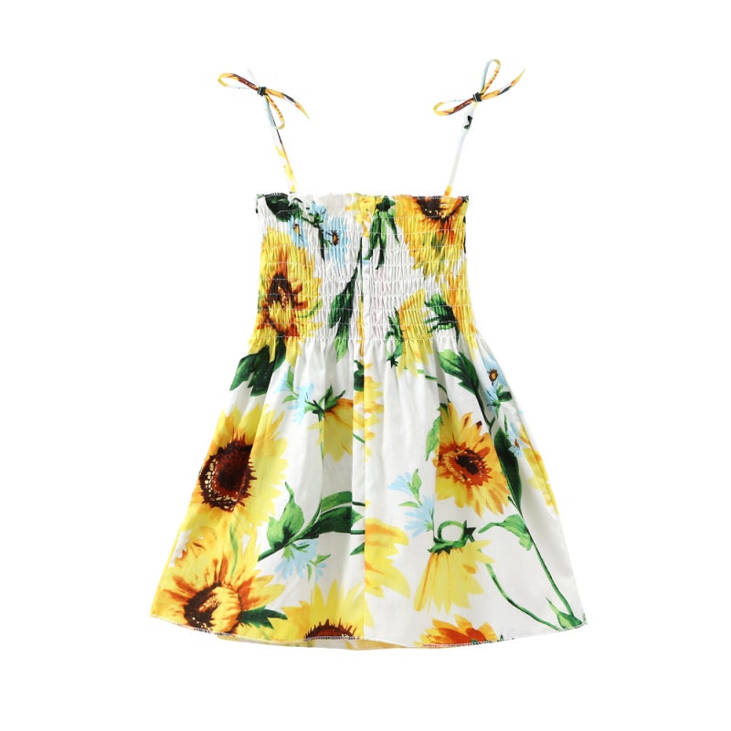 Girls Sleeveless Cotton Dress - Soft Breathable Lightweight Casual Dress for Toddler Girls Ages 2-7: Everyday Play Summer Outings - Image 1