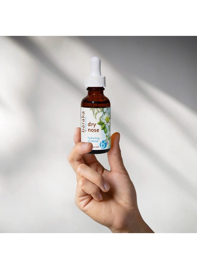 Baraka Dry Nose Nasal Moisturizer - Organic Essential Oils (Cardamom, Everlast, German & Roman Chamomile) in Sesame Oil Base - Hydrating Sinuses & Dry Nose - (1 oz Dropper Bottle) - Image 3