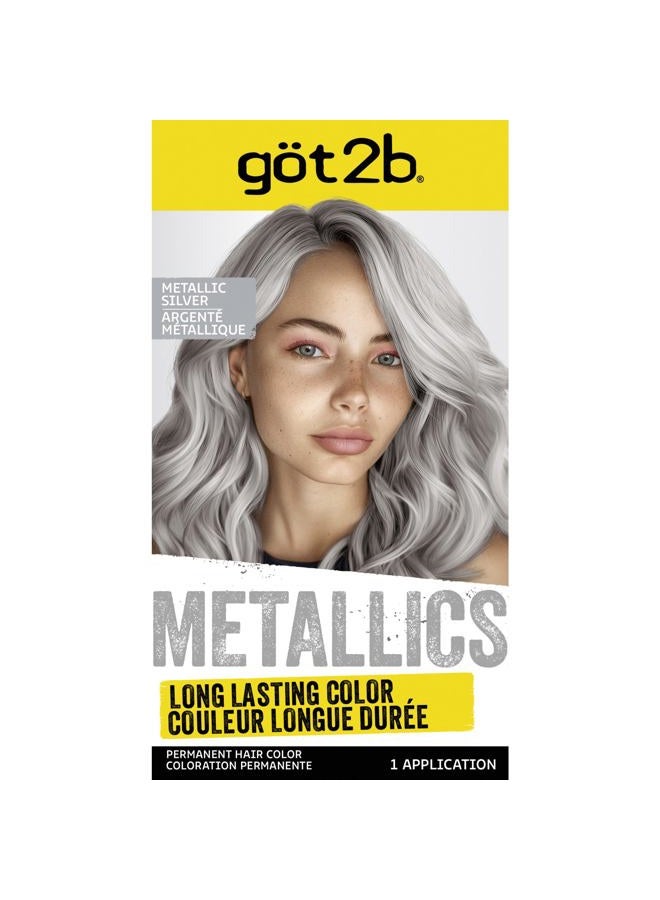 Got2b Schwarzkopf Got2b Metallics Permanent Hair Color, M71 Metallics Silver - Image 1