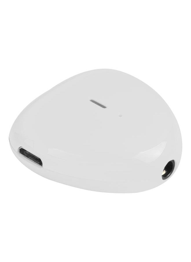 Thoraya Mini Wireless Heart-shaped Bluetooth Audio Receiver Wired Headphone Audio Adapter White  - Image 3