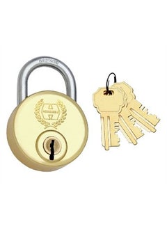 Harrison Harrison SC6000 0567 65mm Small Brass Round Padlock Brass and Metallic  - Image 1