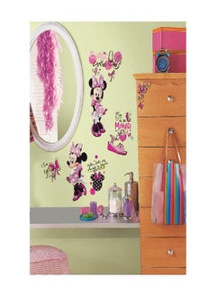 RoomMates RoomMates RMK2554SCS Disney Minni Mouse Fashionista Peel and Stick Wall Decals  - Image 1