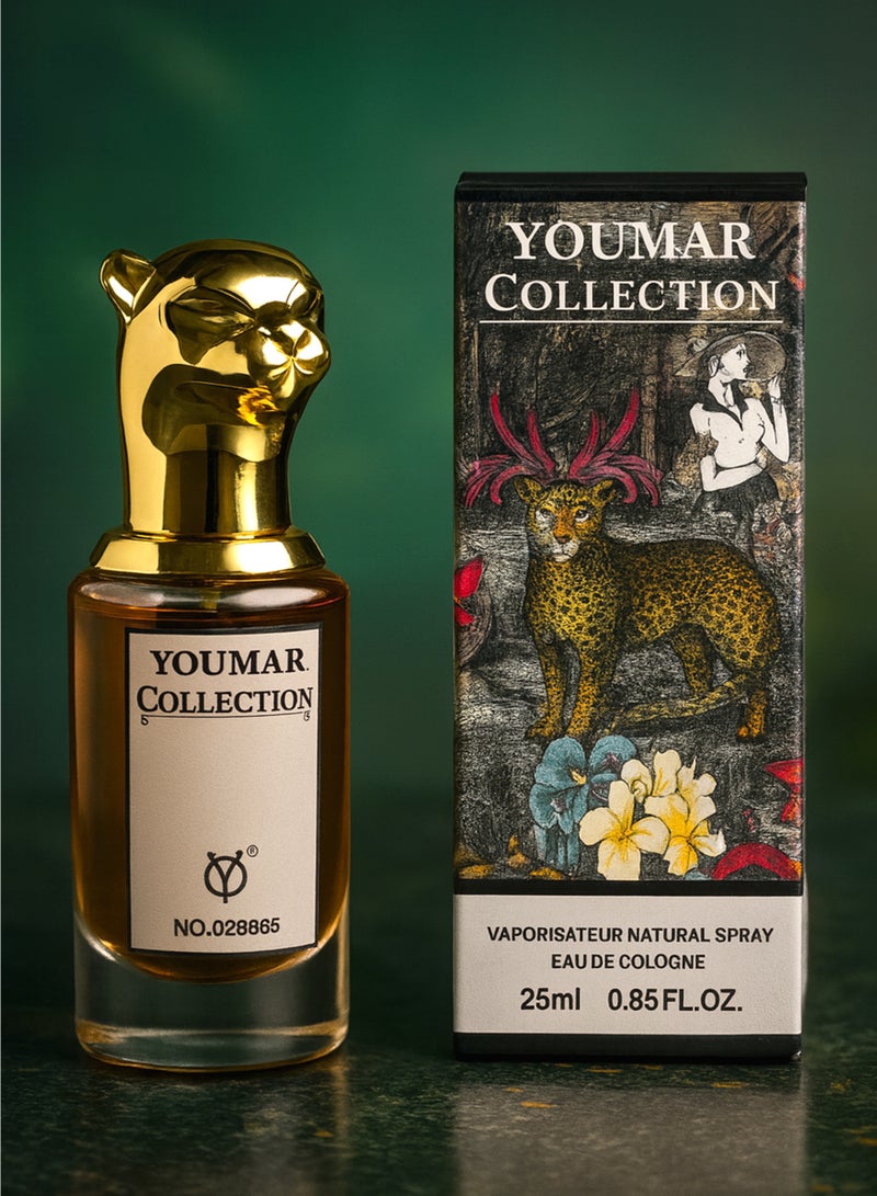 يومار عطر نسائي طويل الأمد من مجموعة يومار رقم 8865، سعة 25 مل | عطر فاخر للنساء برائحة منعشة من التوابل والورد والبنفسج والخشب والأزهار الصفراء | عطر زهري فاخر للنساء - Image 1