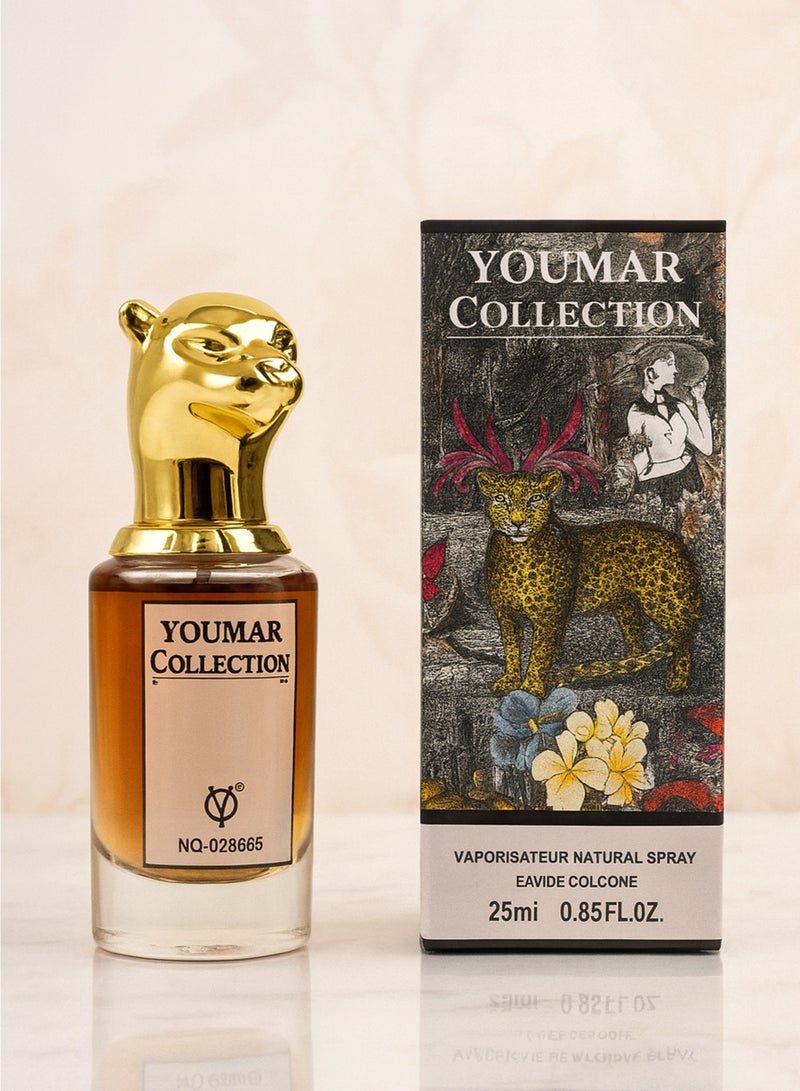 يومار عطر نسائي طويل الأمد من مجموعة يومار رقم 8865، سعة 25 مل | عطر فاخر للنساء برائحة منعشة من التوابل والورد والبنفسج والخشب والأزهار الصفراء | عطر زهري فاخر للنساء - Image 3