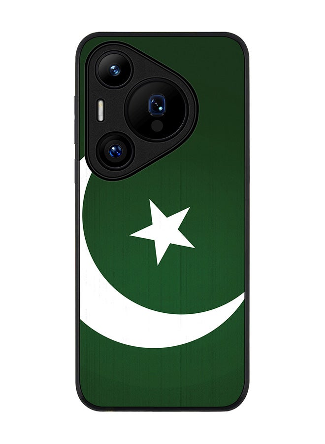 Stylizedd Rugged Black edge case for Huawei Pura 70 Pro / Huawei Pura 70 Pro Plus, Slim fit Soft Case Flexible Anti Drop TPU Gel Thin Cover - Flag Of Pakistan - Image 1