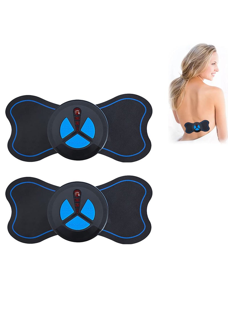 Loquat Whole Body Massager Cervical Spine Massager, Portable Mini Neck Pads Relieve Pressure of The for Shoulder Back Waist Arms Legs Aches (2PCS) - Image 1