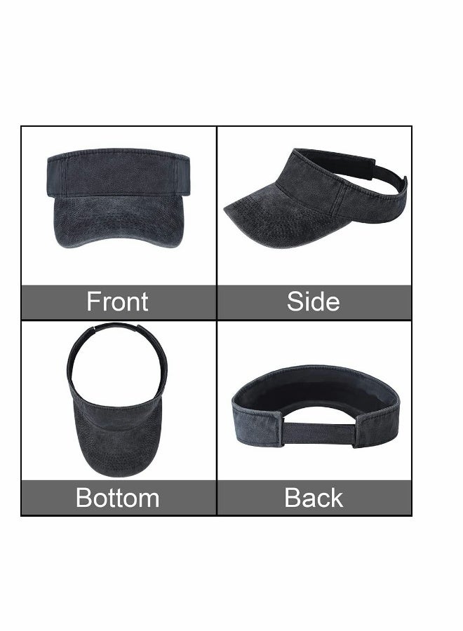 Generic Sport Sun Visor Hats, Summer Spring Outdoor Sports Lightweight Empty Top Baseball Cap Cotton Ball Caps for Cycling Running, Tennis, Golf & All Sports - Women and Men - Image 5
