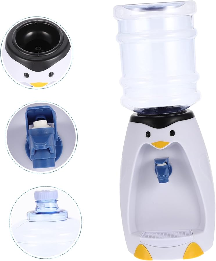 Mini Penguin Water Dispenser Cute Portable Fountain Drink Machine Easy to Clean Random Color - Image 3