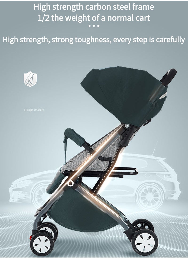 MaBaby Multifunctional Baby Stroller, Can Sit And Lie Lightweight Baby Stroller, Portabel And Foldable Baby Travel Stroller  - Image 5