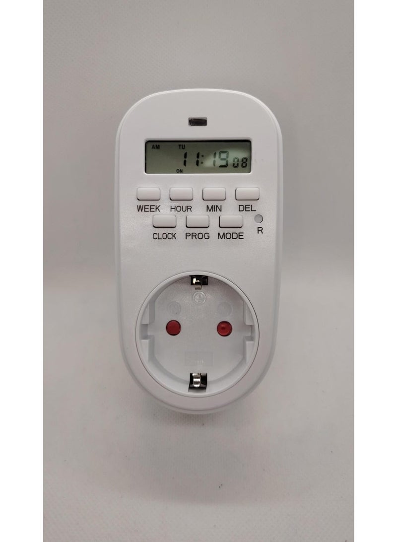 Smart digital timer with display for connection with a programmable weekly timer - Image 2