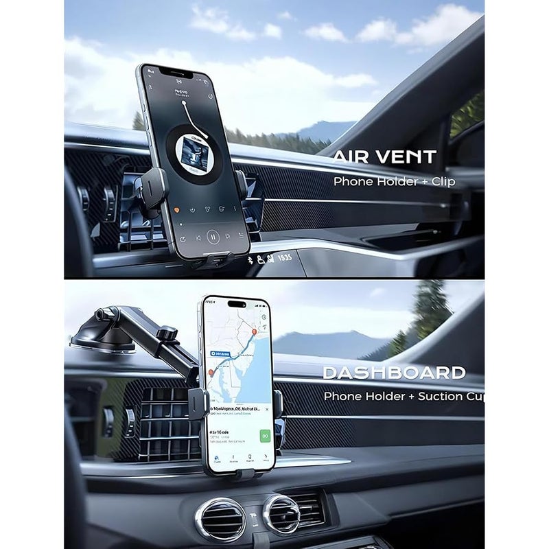 CHGeek Wireless Car Charger, 2026 Upgrade 15W Fast Charging Auto Clamping Car Phone Holder Charger, Phone Holders for car Mount, fit for iPhone 17 16 15 14 13 Mini Pro Max XR,Samsung Galaxy S26 Ultra - Image 2