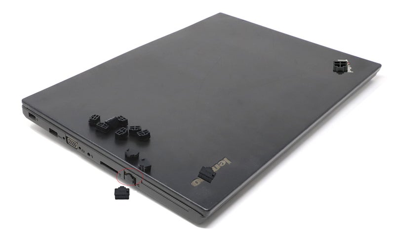 iexcell غطاء واقي مضاد للغبار من السيليكون الأسود 125 قطعة لمنافذ RJ45 الأنثوية - Image 4