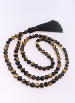 Fianser Prayer Beads 100% Natural Tiger Eye Stone Tasbih Handmade Tasbeeh Zikr 99 6mm Dua Exquisite Tassels Muslim Islamic Arabic  - Image 2