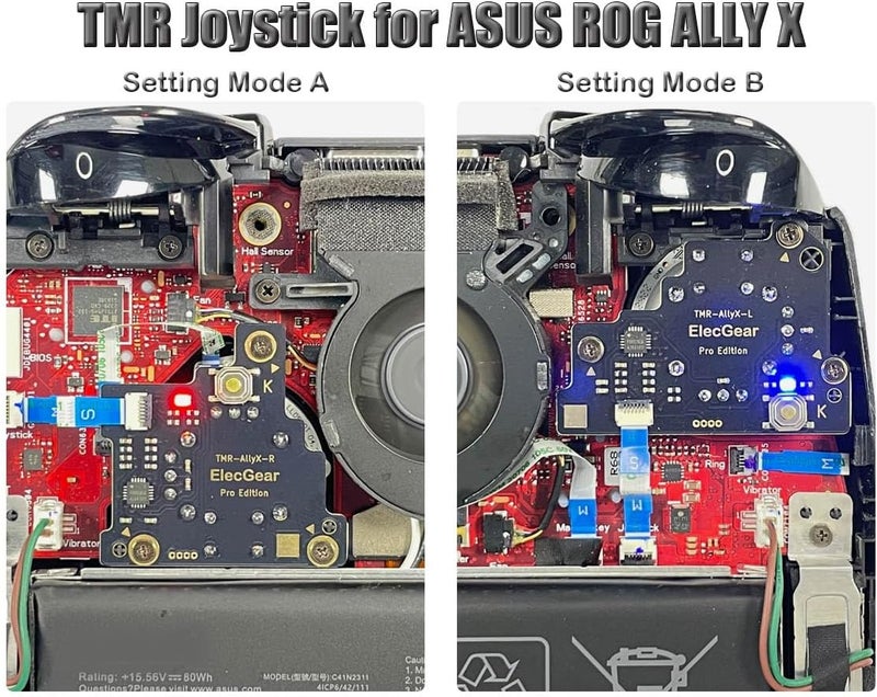 وحدة استبدال عصا التحكم TMR من لجهاز ROG Ally X، إصدار Pro، تجميع لوحة الدوائر المطبوعة مع معايرة MCU وعصا التحكم الهال TMR، جزء إصلاح لأجهزة الكمبيوتر المحمولة - (Pro) - Image 3