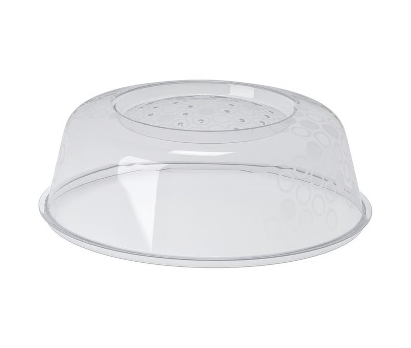 Microwave Food Cover Lid, Heat-Resistant Splash Guard Plate Cover with Steam Vents for Microwave Heating, Grey - Image 1