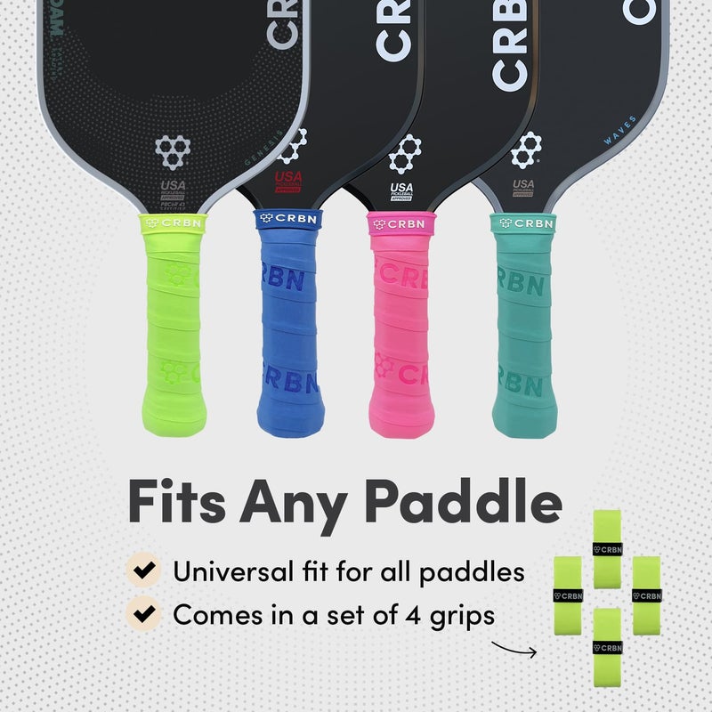 CRBN Drytec™ Overgrips - Pickleball Paddle Grip Tape - Absorbs Shock & Moisture - Image 5