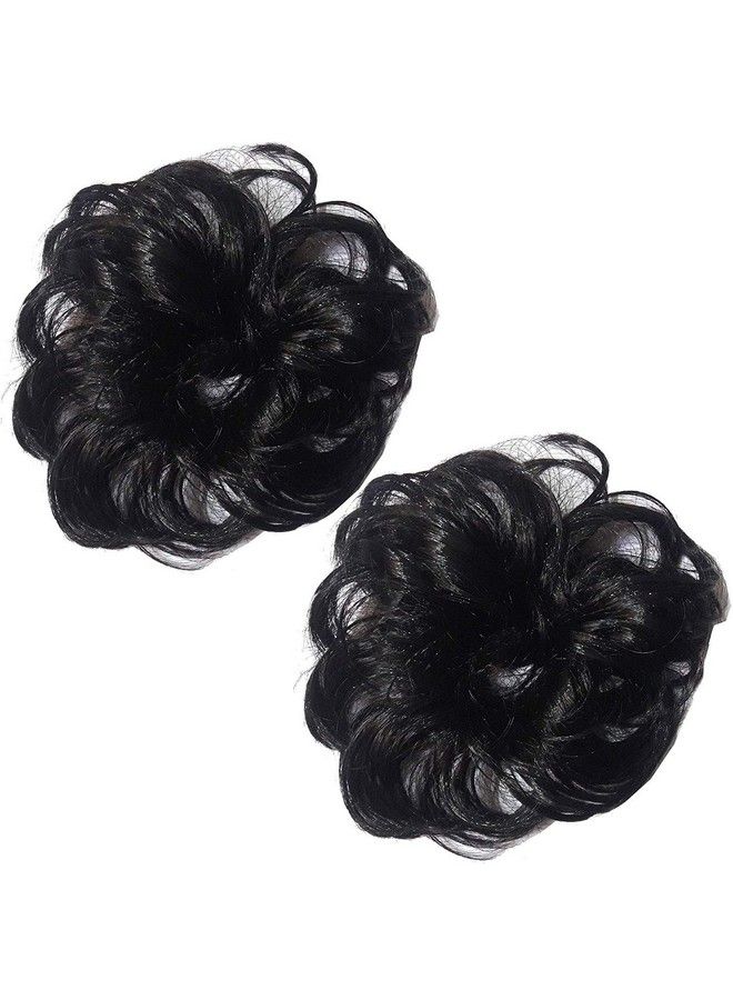 Drishti Hair Bun Juda For Girl And Women (Black) Set Of 2 - Image 1