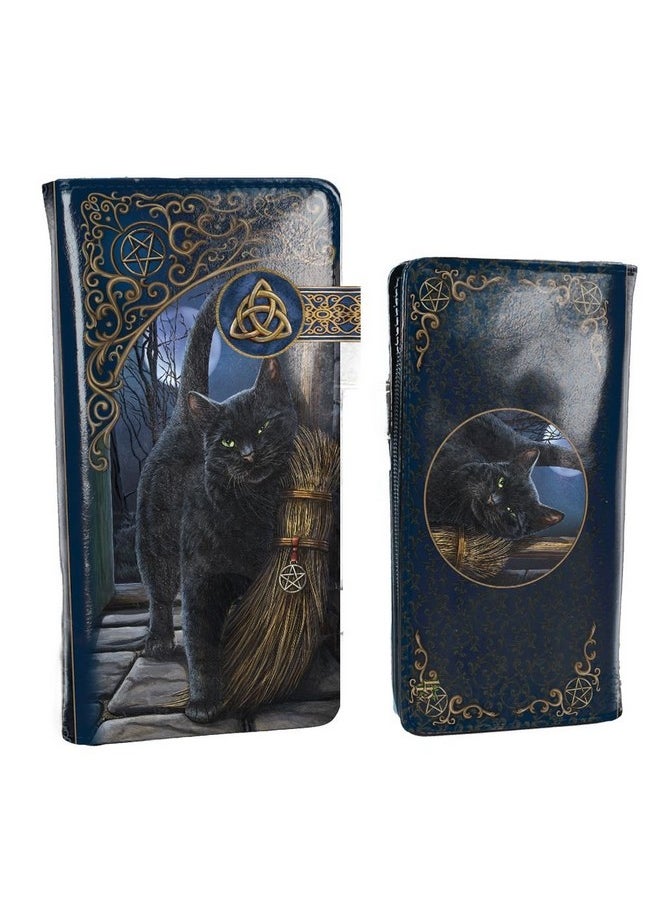 Nemesis Now - B3941K8 Brush With Magick Lisa Parker Embossed Purse 18.5Cm Blue Pu - Image 1