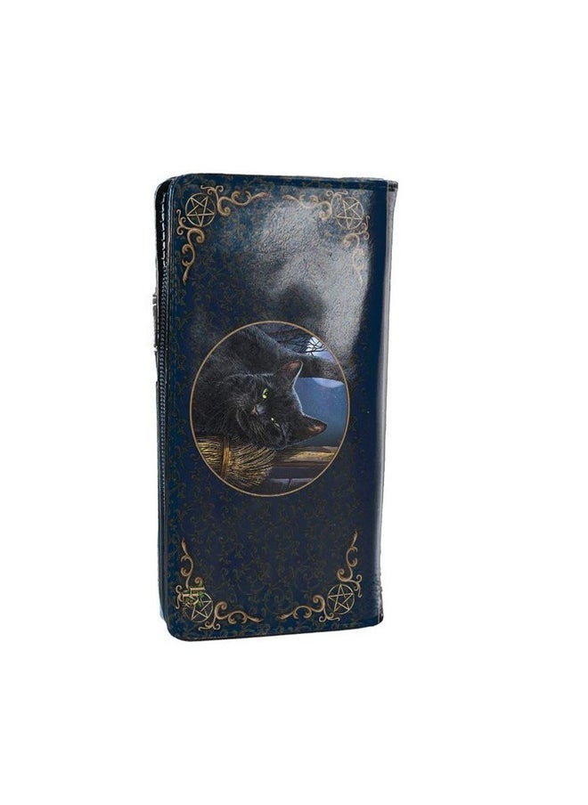 Nemesis Now - B3941K8 Brush With Magick Lisa Parker Embossed Purse 18.5Cm Blue Pu - Image 1