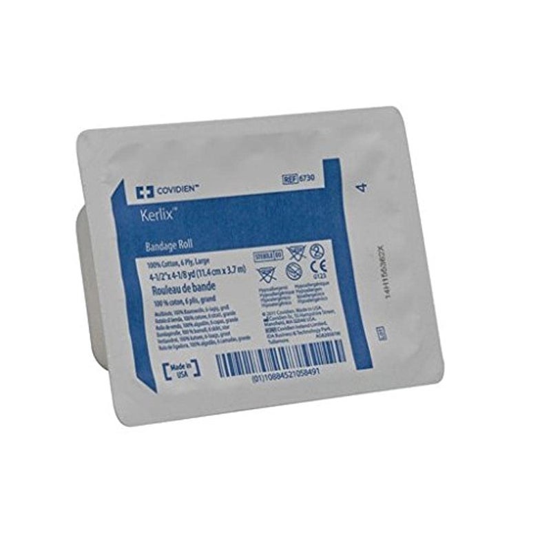 COVIDIEN لفافة ضمادة كيرليكس 1892 من كوفيدين 100% قطن 6 طبقات 412 × 418 ياردة حجم كبير عبوة من 100