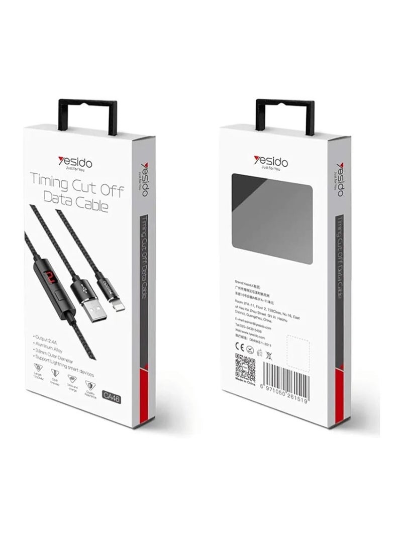 Yesido Charging cable with a timer for iPhone from Yesido - Image 1