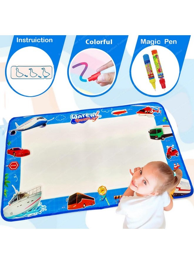 FunBlast Magic Coloring Mat for Kids - Washable Doodle Mat for Kids, Water Drawing Mat for Kids, DIY Reusable Coloring Mat for Kids, Aqua Doodle Mat for Kids (74 X 49 CM) Multicolor - Image 5